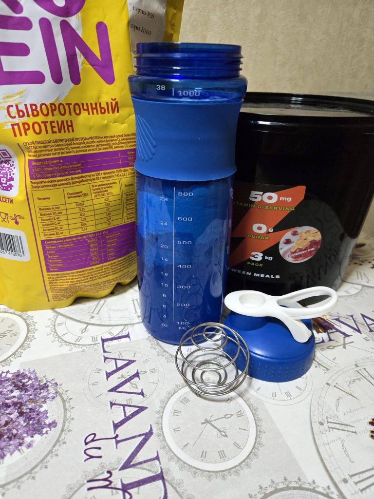 Такой вот мой прием белка за 1-1.5 часа до сна.